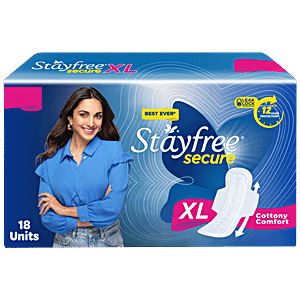 STAYFREE Sanitary Pads - Secure XL Cottony Soft, with Wings